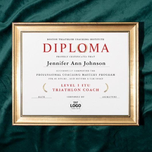Klassieke Gouden Krans Certificaat Afstudeerdiplom