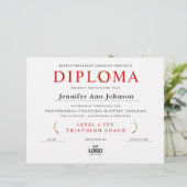 Klassieke Gouden Krans Certificaat Afstudeerdiplom (Staand voorkant)