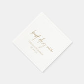 Klassieke gouden legante bruiloft servet (Hoek)