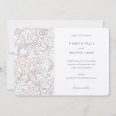 Klassieke Gouden Lelie Elegante Pastel Morris Brui Kaart (Voorkant)