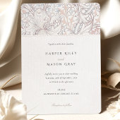 Klassieke Gouden Lelie Elegante Pastel Morris Brui Kaart