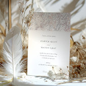 Klassieke Gouden Lelie Elegante Pastel Morris Brui Kaart