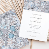 Klassieke Gouden Lelie Elegante Pastel Morris Brui Kaart