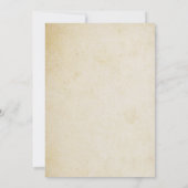 klassieke gouden Lijst-uitnodiging Kaart (Achterkant)