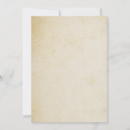  klassieke gouden Lijst-uitnodiging Kaart (Achterkant)