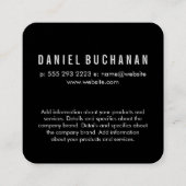 Klassieke Gouden Luxe Dubbele Ring Vierkante Visitekaartje (Achterkant)