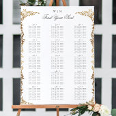 Klassieke Gouden Monogram Botanische Kreeft Trouwe Poster