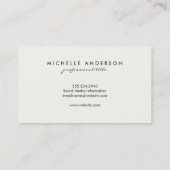 Klassieke gouden rotshout visitekaartje (Achterkant)