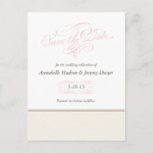 Klassieke gouden strepen redden de datums aankondigingskaart (Voorkant)