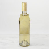 Klassieke Gouden Structuur Sjabloon Flessenhanger (Op fles)