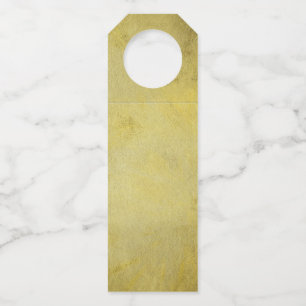 Klassieke Gouden Textuur Sjabloon Flessenhanger