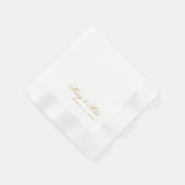 Klassieke Gouden Trouwgunst Decor Servet (Hoek)