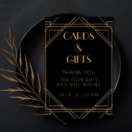 Klassieke Gouden Vintage Kaarten en Geschenken Tro Poster