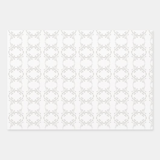 Klassieke Gouden Wildbloem Inpakpapier Vel (Voorkant)