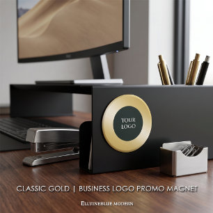 Klassieke Gouden Zakelijke Logo Promo Magneet