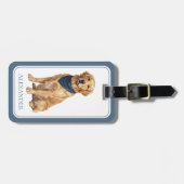 Klassieke Goudkleurige Retriever Bagagelabel (Voorkant horizontaal)