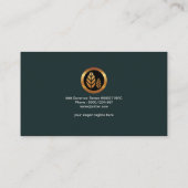 Klassieke Graceful Gold Elegance Founder CEO Visitekaartje (Achterkant)