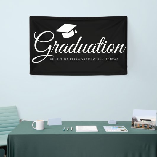 Klassieke Graduation Cap Party Spandoek (Beurs)