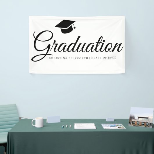Klassieke Graduation Cap Party Spandoek (Beurs)
