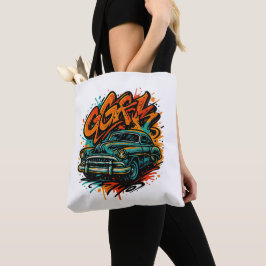 Klassieke Graffiti Boodschappentas Auto Tote Bag