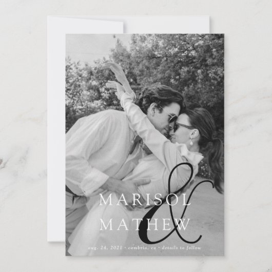 Klassieke grafische ampère, sla de datum Kaart op (Voorkant)