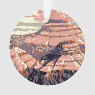 Klassieke Grand Canyon National Park WPA-poster ku Ornament