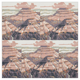Klassieke Grand Canyon National Park WPA-poster ku Stof