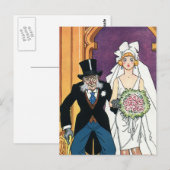 Klassieke grappige bruiloft, Mei December romance Briefkaart (Voorkant / Achterkant)