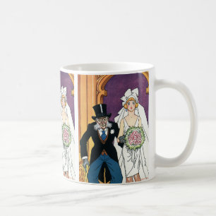 Klassieke grappige bruiloft, Meid December-romance Koffiemok