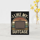 Klassieke Grappige Ik Hou Van Mijn Koffer Trump Me Kaart (Gele Bloem)