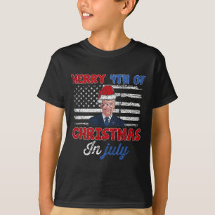Klassieke grappige Joe Biden vrolijke 4e kerstdag  T-shirt