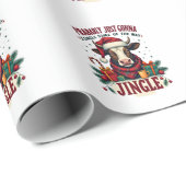 Klassieke Grappige Kerstmis Hoogland Koe Jingle Be Cadeaupapier (Rol Hoek)