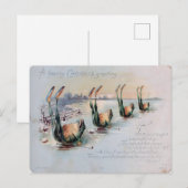 Klassieke grappige kikker schaats mislukking briefkaart (Voorkant / Achterkant)