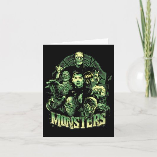 Klassieke Grappige Monster Mash Frankenstein Horro Kaart (Voorkant)