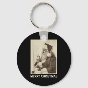 Klassieke Grappige Rokkende Kerstman Kerst Mis Sleutelhanger