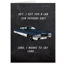 Klassieke Grappige Vaderdag enorme kaart