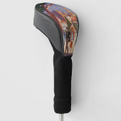 Klassieke Grasse Zomer Kunst Golfheadcover (Schuin)