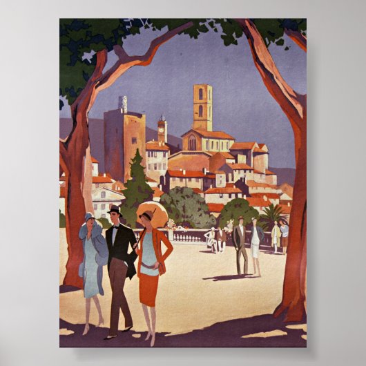 Klassieke Grasse Zomer Kunst Poster (Voorkant)