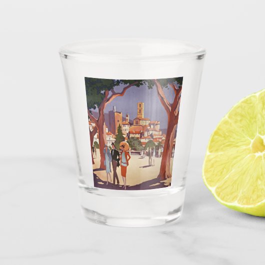 Klassieke Grasse Zomer Kunst Shot Glas (Voorkant)