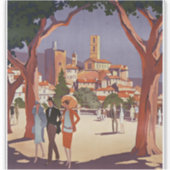 Klassieke Grasse Zomer Kunst Sticker (Voorkant)