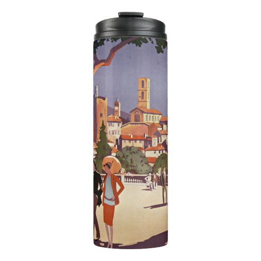 Klassieke Grasse Zomer Kunst Thermosbeker (Voorkant)