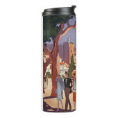 Klassieke Grasse Zomer Kunst Thermosbeker (Gedraaid links)