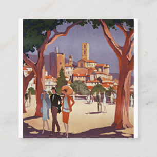 Klassieke Grasse Zomer Kunst Vierkante Visitekaartje