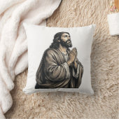 Klassieke Gravure Biddende Man Religieus Shirt Des Kussen (Deken)
