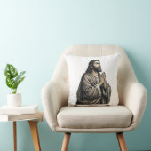 Klassieke Gravure Biddende Man Religieus Shirt Des Kussen (Stoel)
