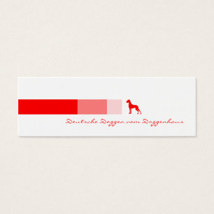 Klassieke Great Dane-illustratie voor huisdierprof Mini Visitekaartjes