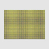 Klassieke Green Gingham Plaid Minimal Christmas Tissuepapier (Voorkant)