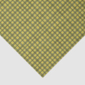 Klassieke Green Gingham Plaid Minimal Christmas Tissuepapier (Detail)