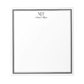 Klassieke grens Gepersonaliseerd Notitieblok (Voorkant)