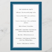 Klassieke grens marineblauw, papierprogramma (Achterkant)